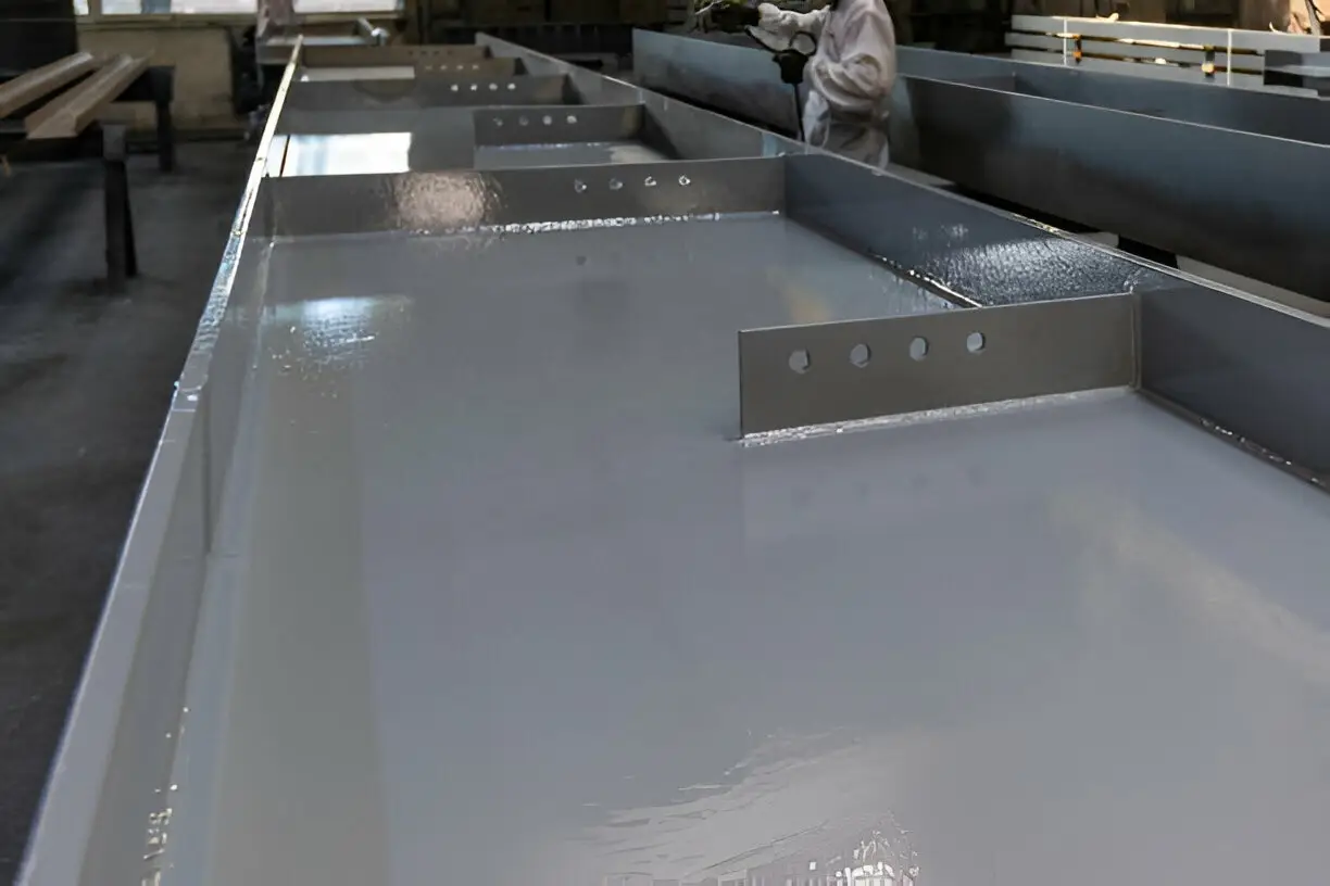 Finishing secondary-painting-Various metal structures cut