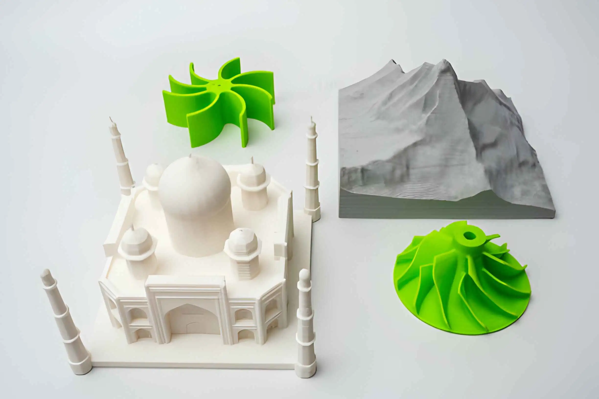 Objects printed on 3D printer