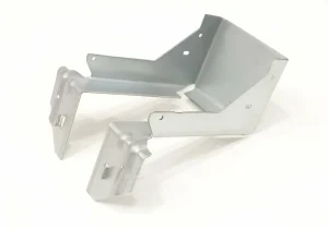 Sheet Metal Fabrications Materials-Closeup shot of metal brackets building material-aluminum