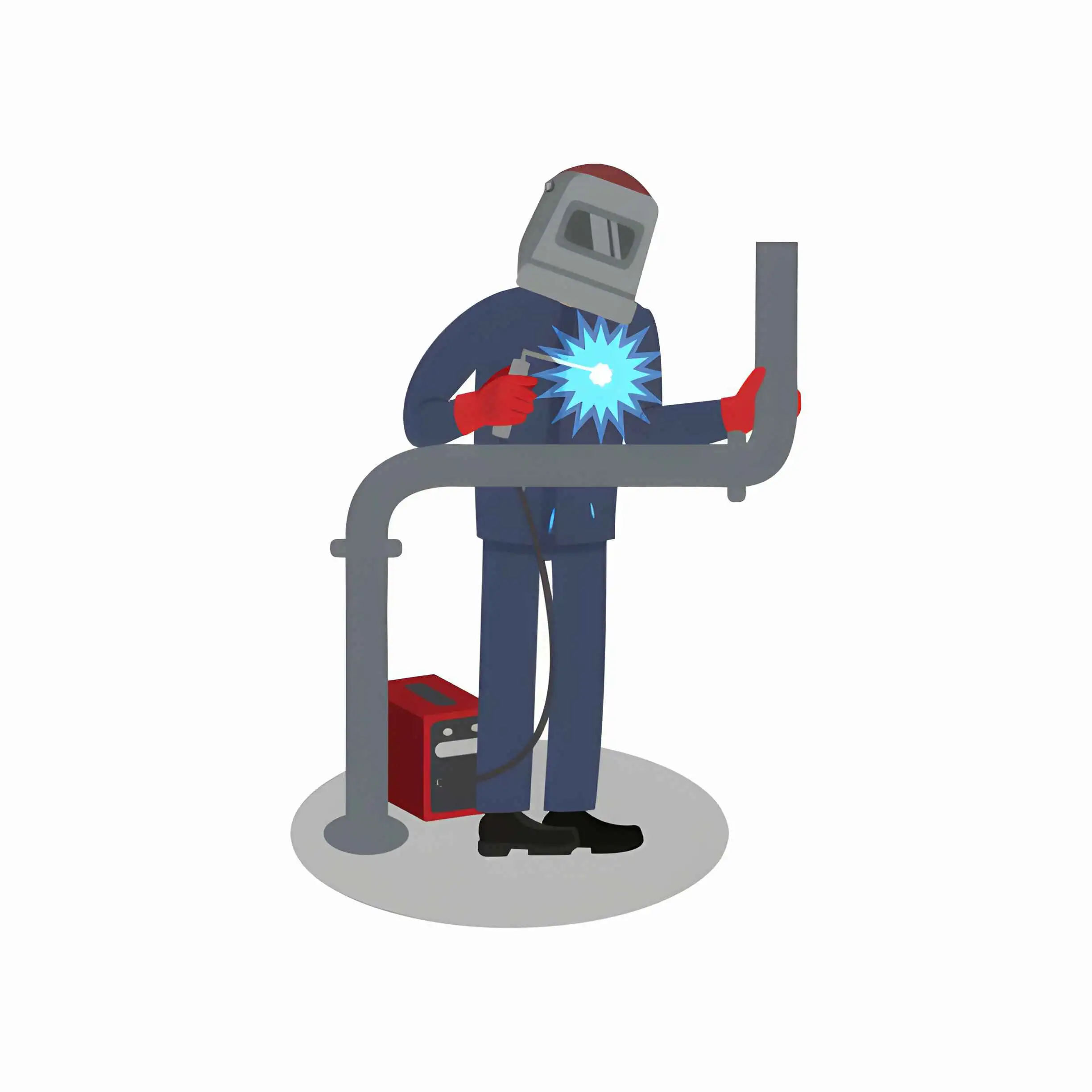 Welder repairing