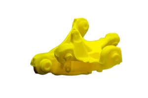 Yellow abstract 3D printed mode