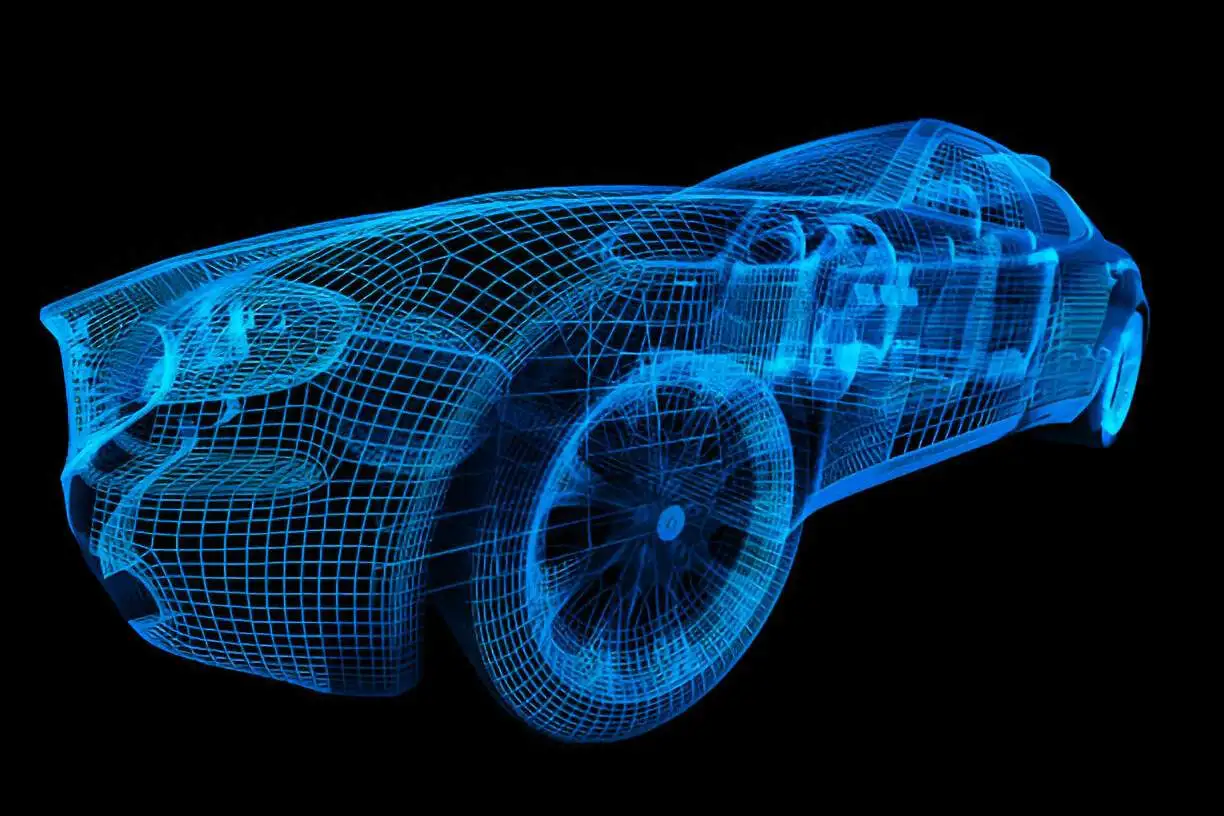 automotive-Car Wireframe
