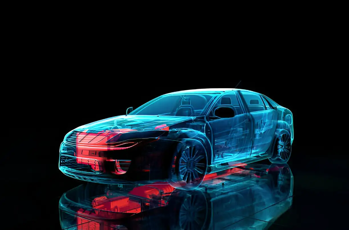 automotive-Car parts X-ray style