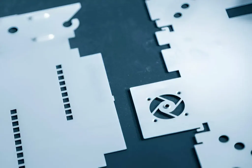 material list-The sample of sheet metal product from laser cutting process