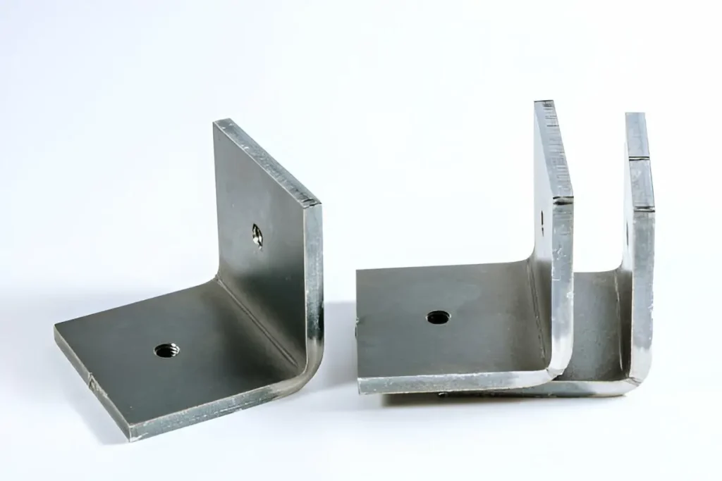 steel-Sheet metal product after processing on a bending machine