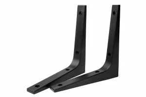 Decorative shelf bracket-cnc aluminum-black anodized