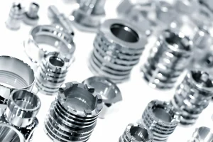 Many types of metal turning details industrial design