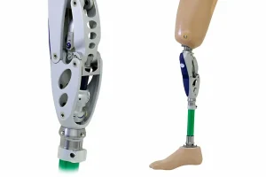 Prosthetic leg and knee mechanism