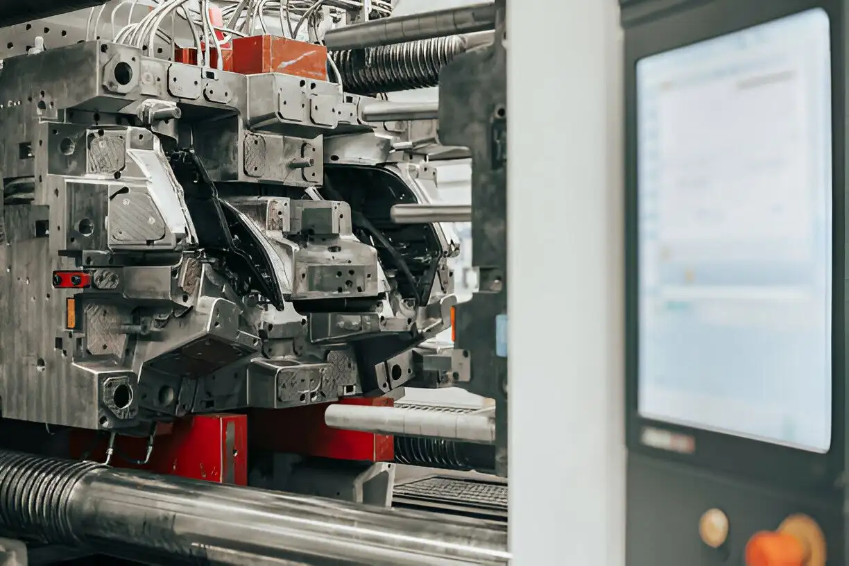 injection-Huge injection molding machine without fixture ready for the plastic articles by injecting heated material into mold